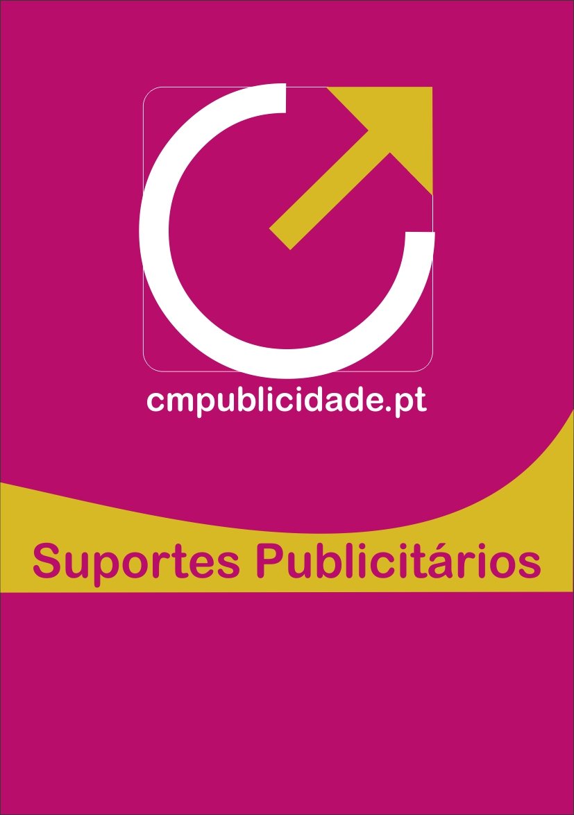 Capa do catálogo Suportes Publicitários