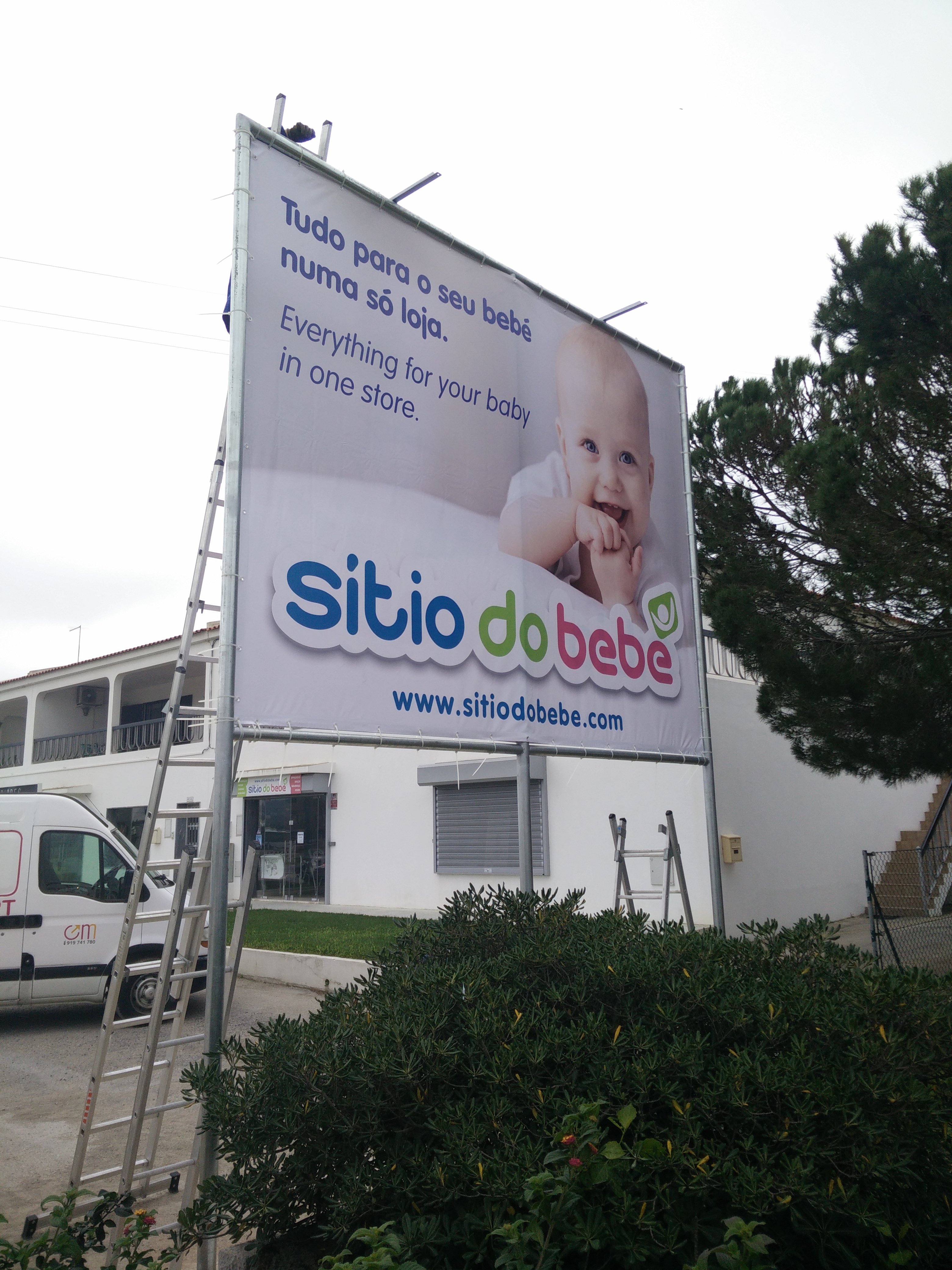 Lona impressa em digital para outdoor