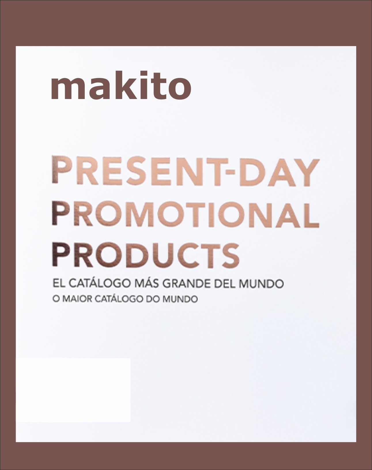 Capa do catálogo Makito